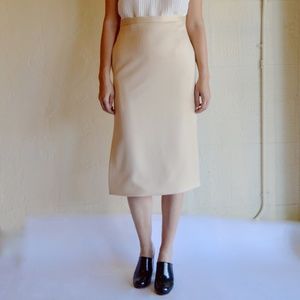 Ryan Roche NWT Ivory Wool/Silk Pencil Skirt XS